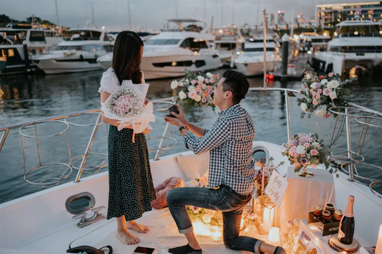 Yacht Marriage Proposal 